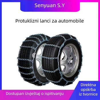 Automobilski lanac protivklizavanja, teški, ojačani za snijeg i blato, nužni vučni lanac