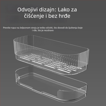 Stalak za pohranu uz kuhinjsku sudoperu – PE materijal, funkcija skladištenja, prilagodljiv s tiskom logotipa, lansiran 2025.9