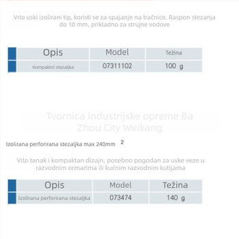 Izolacijska probijna stezaljka za kabel za električni ormar u uskim prostorima – Weienke, Power Construction, 4018, za rad uživo