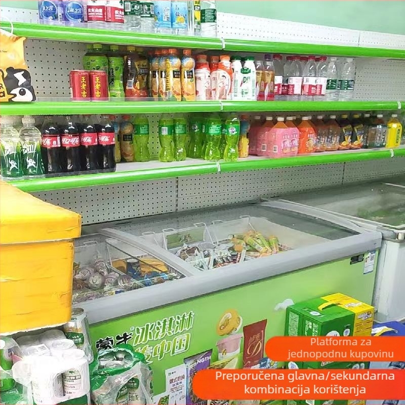 Police za hladnjak, prilagodljiva i ojačana za izlaganje u supermarketima (Model 0052; Šifra 00521; Pogodno za supermarkete i trgovine)