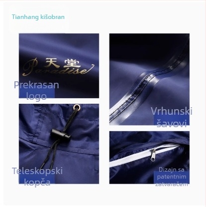 Pono za električna vozila – PVC tkanina, vodootporni sloj PVC ljepila, za odraslu osobu, jedan vozač, moderan stil