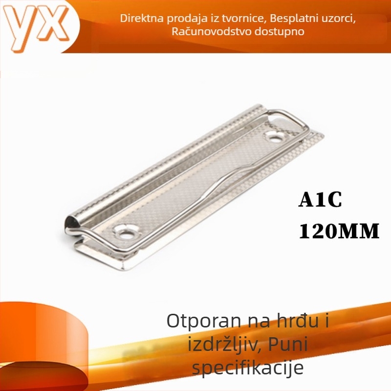 Youxin metalna pločna stezaljka, model A1C, pogodna za fascikle, recepte i foto-albume.