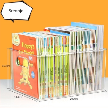 Kutija za stolno skladištenje YM999, PET plastika, kapacitet 1 L, bez poklopca, Escape Cat