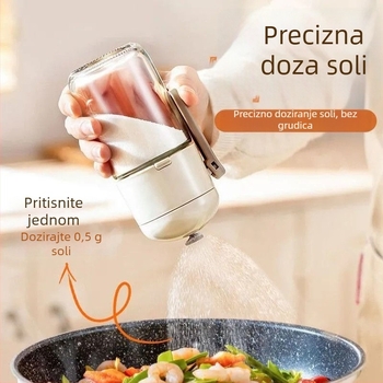 Staklena posuda za sol i začine — Vlažnost otporna, precizna kontrola soli