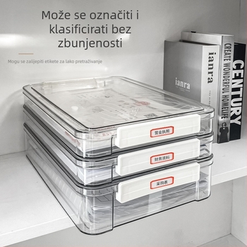 PET plastična kutija za dokumente, prozirna, stohovljiva, kapacitet 1 L