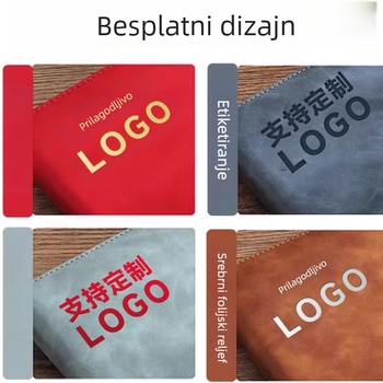 Bilježnica s prilagođenim logom, korica od umjetne kože, mekani uvez, ljepilno spajanje, 200 stranica Daolin papira