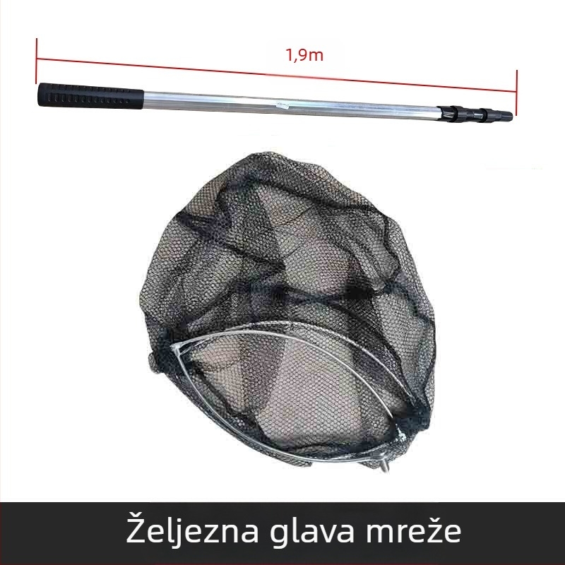 Glava mreže za ribolov od aluminijske legure s izvlačnom pozicijom i prstenom