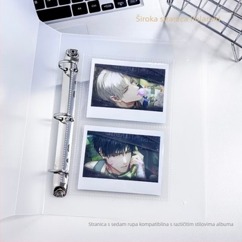 Polaroid album unutarnje stranice: širokog formata, sedam rupa, slobodno povezane, PP materijal, za stranice albuma, bez ispisa logotipa