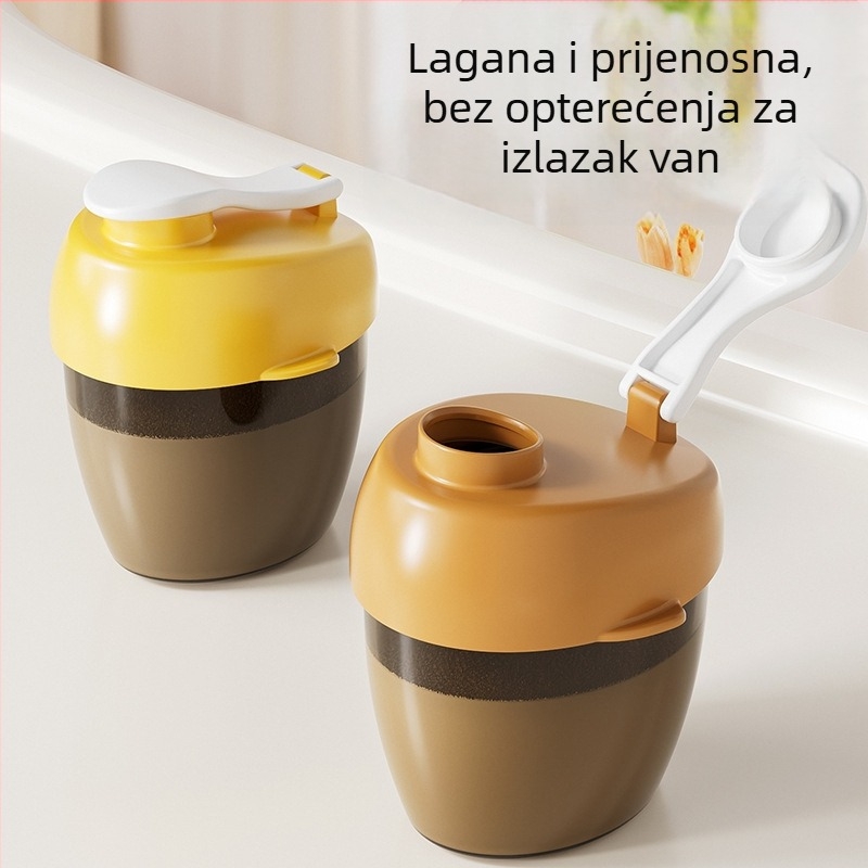 Prijenosna kutija za dječji prah mlijeka, 70 ml, PP materijal, pogodno za novorođenčad do 2 godine.