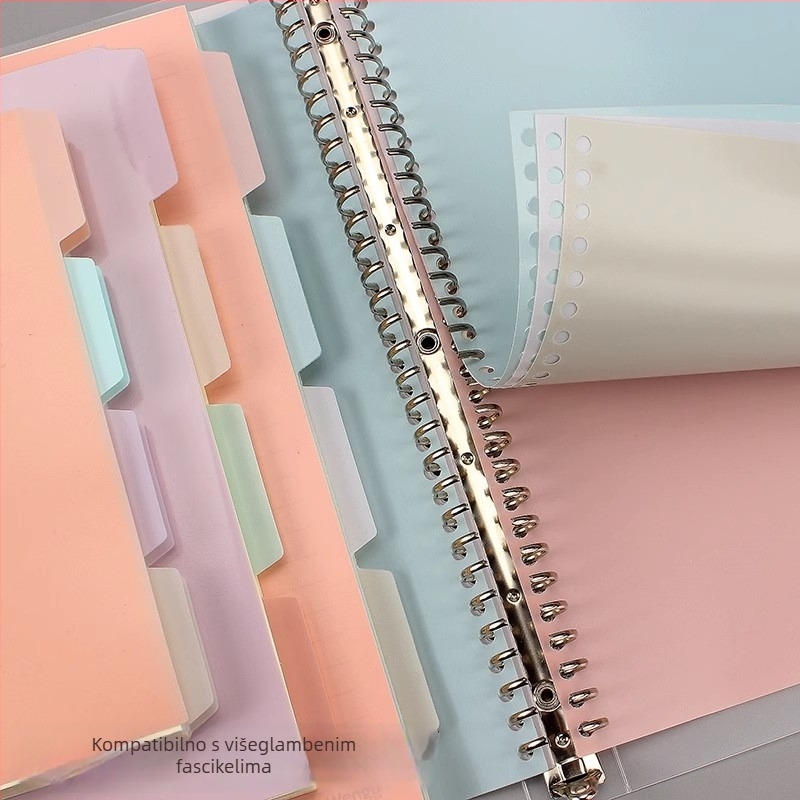 SY 1245 Folder za razdjelnike s 20-26 rupama, plastične unutarnje stranice, 4 listovi