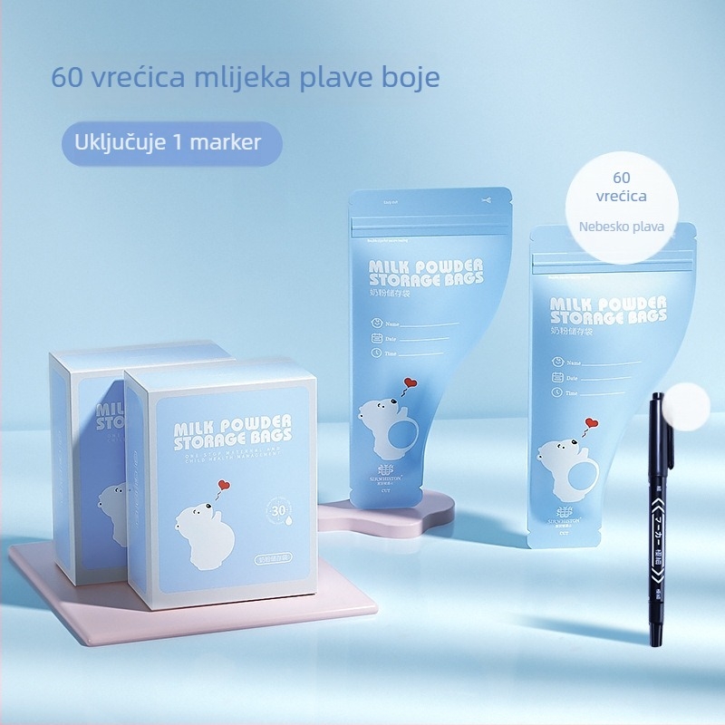 Set za skladištenje mliječnog praha: prijenosna jednokratna zapečaćena vrećica i kutija, Sir Wheston, stil 39064733