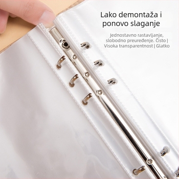 Nothing 25566 Fotoalbum sa šestokruglim prstenima za fanove, PP unutarnje stranice, 10 listova
