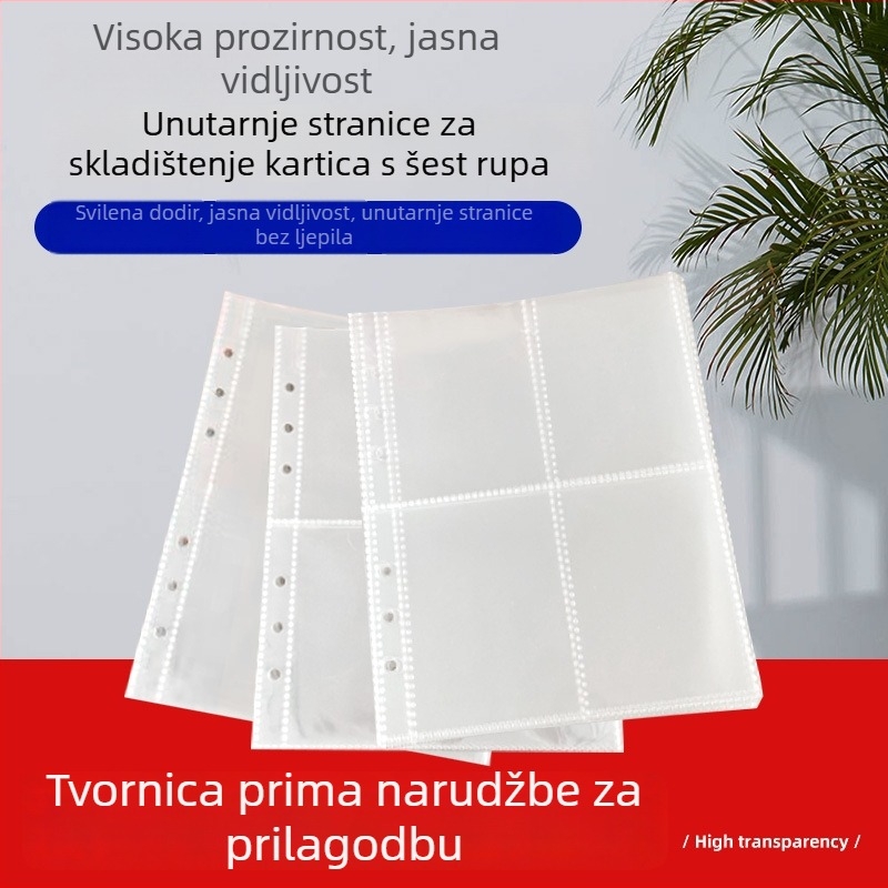 Nothing 25566 Fotoalbum sa šestokruglim prstenima za fanove, PP unutarnje stranice, 10 listova