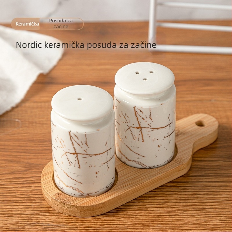 Nordijski keramički bokal za začine s brtvljivim poklopcem (Materijal: keramika; Vrsta začina: čvrsta začinska smjesa; Podrijetlo: Guangdong; Vrijeme izlaska na tržište: 2022; Kvaliteta proizvoda: kvalificirani proizvodi)