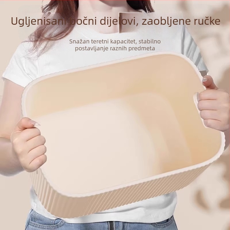 Uredska kutija za skladištenje, montirana u auto, kapacitet 1 L, jednobojni dizajn, moderni minimalistički stil