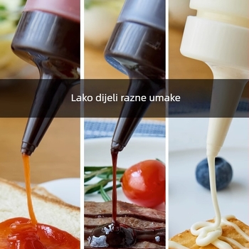 Plastična boca za istiskivanje s oštrim vrhom – za umake i dresinge, Inomata, pakiranje 180 kom.