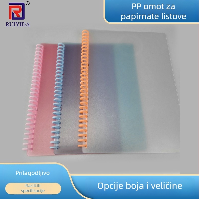 PP kućni shell za listove s metalnim klipom, A4, 30 rupa, mat završnica, odvojiv