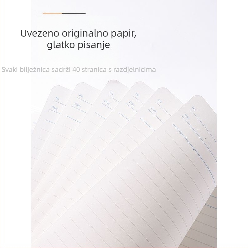 Bilježnica s listovima, KOKUYO RUCP10/11/12 (plastične unutarnje stranice; 40 listova; standardne rupe)