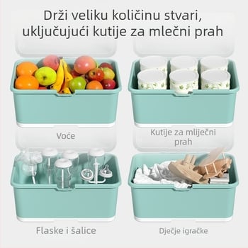 Kutija za skladištenje bočica za bebe s sušilnim stalkom i organizatorom za bradavice i četkicu za bočice, 0.9 kg, za novorođenčad do 3 godine, brend Ubedi