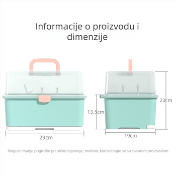 Kutija za skladištenje bočica za bebe s sušilnim stalkom i organizatorom za bradavice i četkicu za bočice, 0.9 kg, za novorođenčad do 3 godine, brend Ubedi