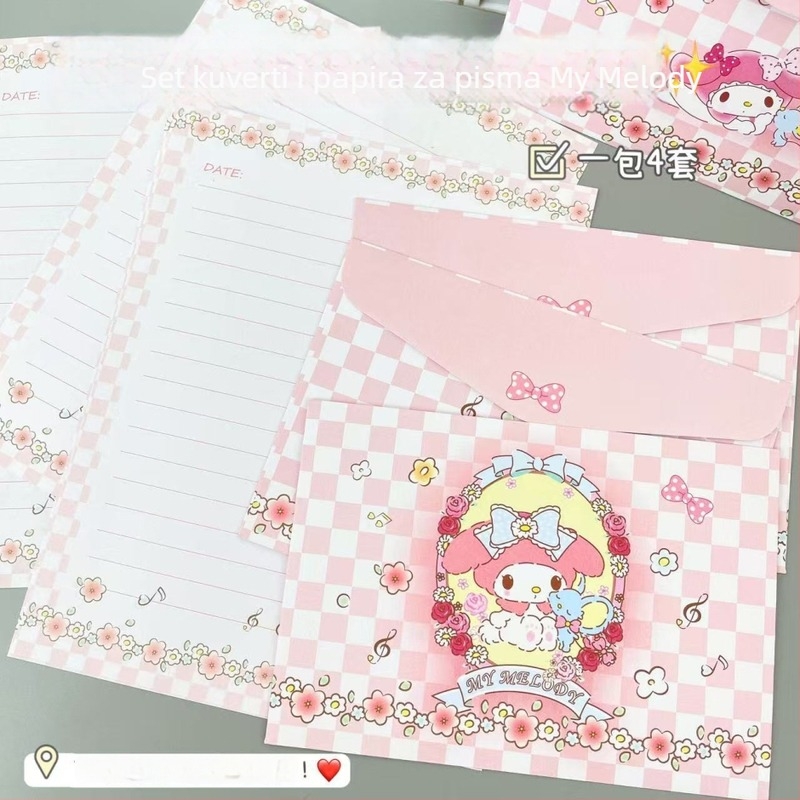 Set pisama i kuverti sa prozorom, romantičan ručno pisan poklon za Valentinovo, Model broj 3/b6, papir