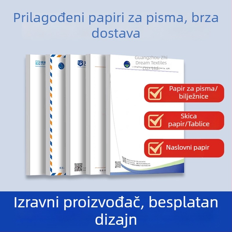 Green City Printing paket uredskog papira za korešpondenciju sa stilom knjige, otisom logotipa i prilagodbom