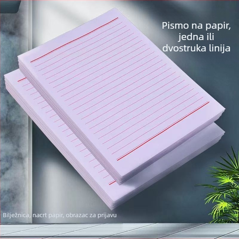 Set papirnog pisma u stilu omotnice, lagani papir, 16K, za ručno pisane prijave