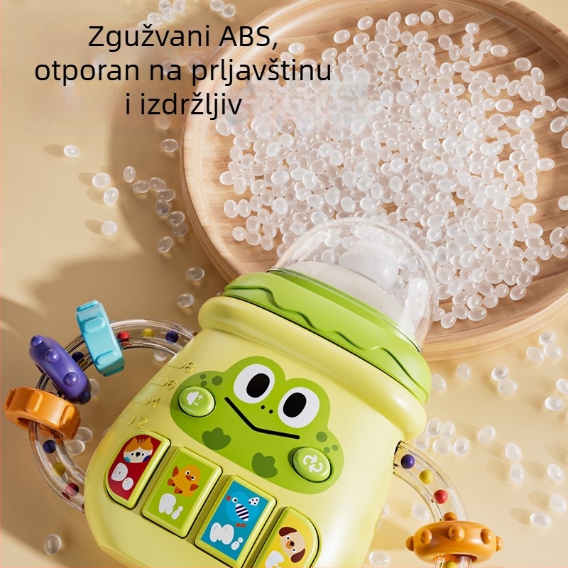 Interaktivna beba igračka s glazbom i svjetlima, dizajn za držanje u ruci, edukativna i napajana baterijom