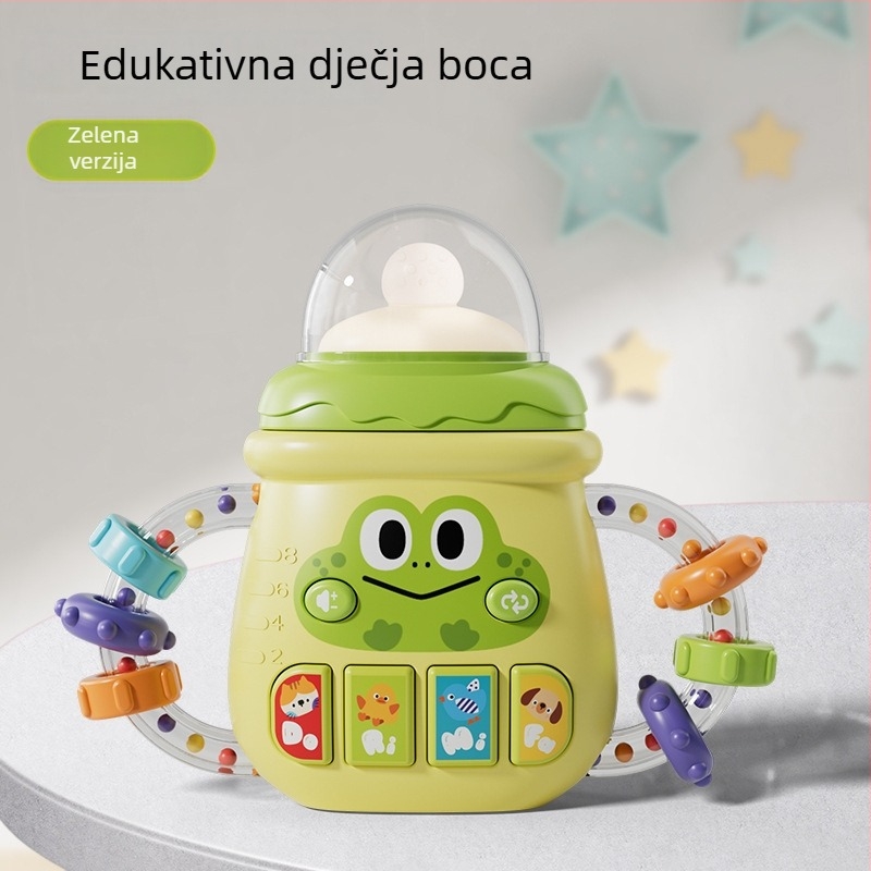 Interaktivna beba igračka s glazbom i svjetlima, dizajn za držanje u ruci, edukativna i napajana baterijom