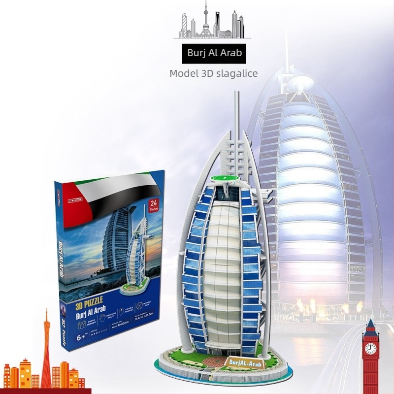 Trodimenzionalna papirnata slagalica — DIY, marka nosto/Northto, za uzrast 7-14 godina.