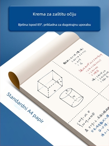Z312 Četverodjelna bilježnica za skice za matematiku