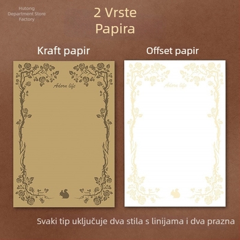 Set papira za pisma i kuvertu – vintage stil, jednostavan umjetnički dizajn za ručno pisane pisma, Amber 985, Materijal: svilenkasto cvijeće