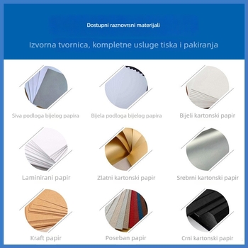 Kuverta od kraft papira s otiskom logotipa, zapadni stil, prilagodljiva, pogodna za poslovne darove