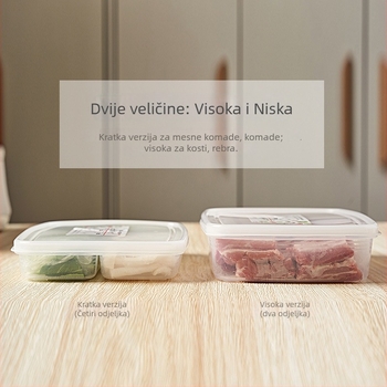 Kutija za skladištenje u hladnjaku — japanskog stila, prozirni plast, Star marka, za skladištenje i očuvanje.