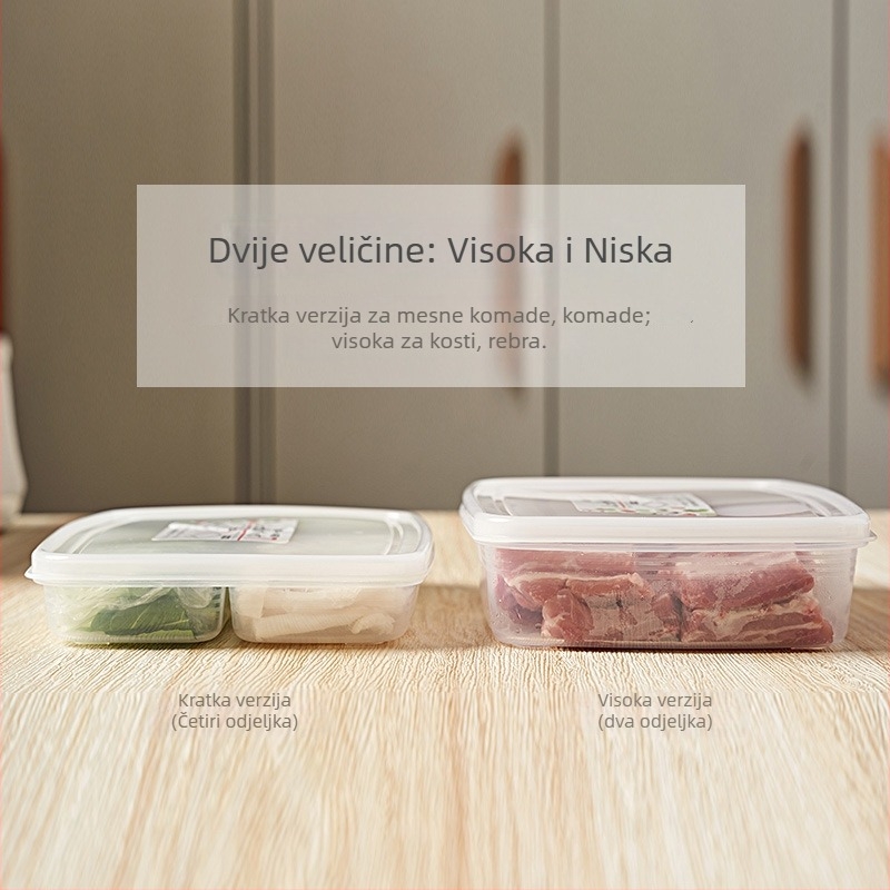 Kutija za skladištenje u hladnjaku — japanskog stila, prozirni plast, Star marka, za skladištenje i očuvanje.