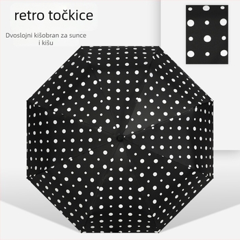 Sunshade kišobran s automatskim otvaranjem/zatvaranjem, 8 rebara od vlakana, čelična osovina, tkanina 210T s vinilnim premazom, UPF>50