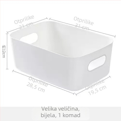Desktop kutija za skladištenje nakita, bez poklopca, plastična, 10 pretinaca, moderan minimalistički stil