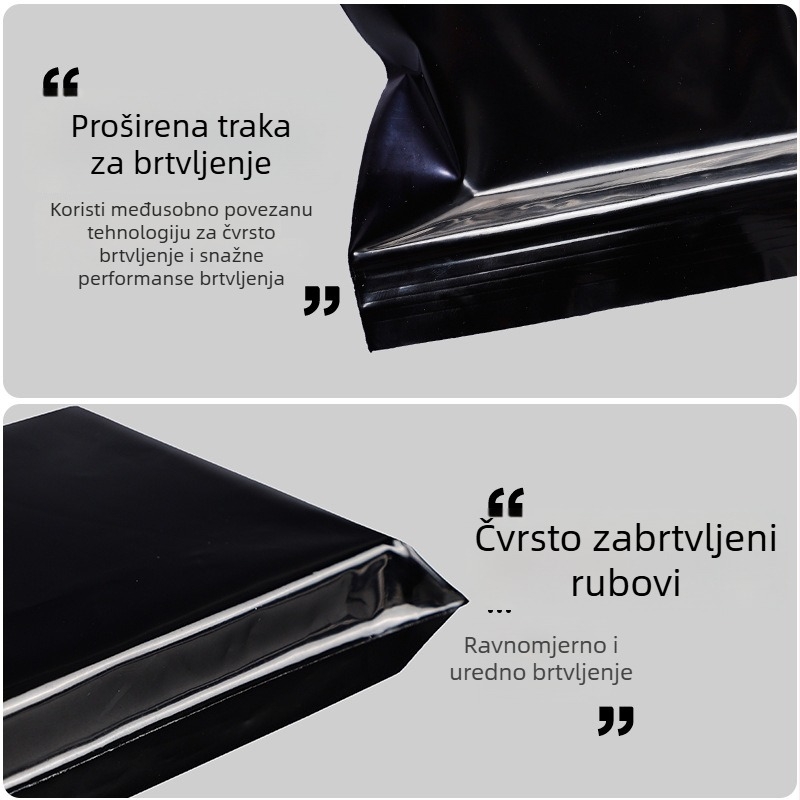Crna vodootporna samouzavarujuća torbica za novac