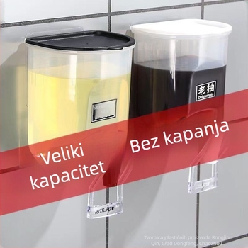 Zidni plastični dozator ulja s mjernom funkcijom, prozirna boca za sojin sos i ocat