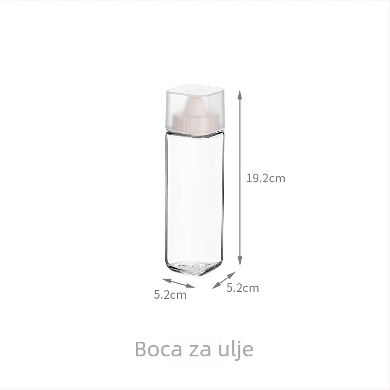Staklena posuda za ulje s izljevom bez prolijevanja, pogodna za sojin sos i ocat