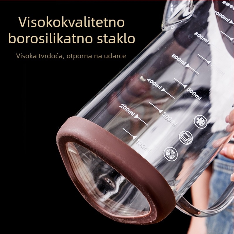 Posuda za ulje od borosilikatnog stakla, automatsko otvaranje i zatvaranje, nepropusna, otporna na visoke temperature