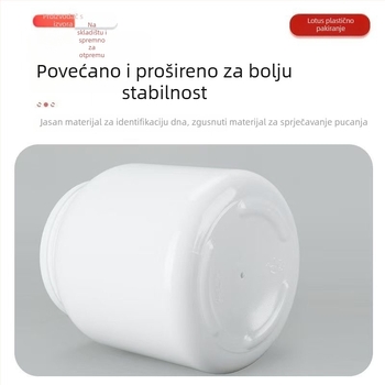 Youbink PET plastični spremnik za proteinski prah – zatvorena posuda s plastičnim poklopcem, kapacitet 1L/2L