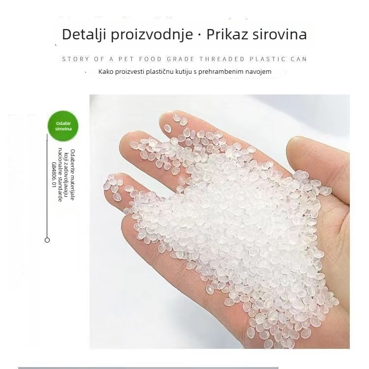 Youbink PET plastični spremnik za proteinski prah – zatvorena posuda s plastičnim poklopcem, kapacitet 1L/2L