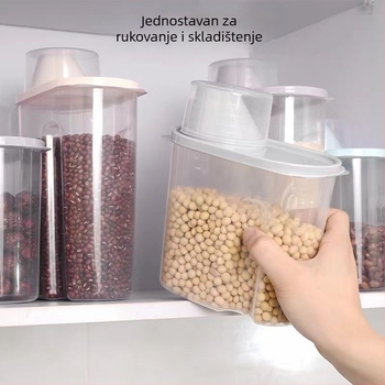 Plastični spremnik za žitarice, otporan na insekte i vlagu, hermetički zatvoren, nordijskog stila