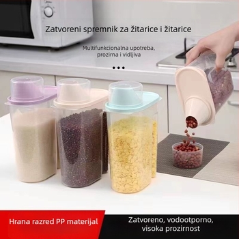 Plastični spremnik za žitarice, otporan na insekte i vlagu, hermetički zatvoren, nordijskog stila