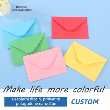 Set kraft papira s kuvertama – Bishuo Stationery, 100 kuverti + 100 razglednica, Veličina kartice 70×100 mm, Veličina kuverte 76×110 mm