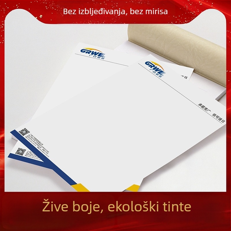 Papir za pisanje s logom, prilagodljiv • offset papir 80-200 g • model JM402003 • mogućnost tiska loga