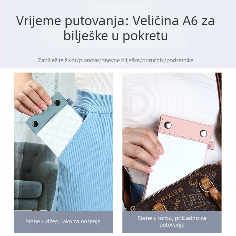 Wenhua prenosni bilježnica s listovima za otkidanje, papir za zamjenu, stil Paper brick