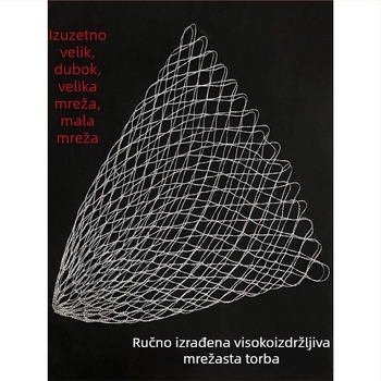 Velika ribarska mreža s čvrstim najlonskim koncem, bez petlje, glava protiv zaplitanja, male najlonske oči