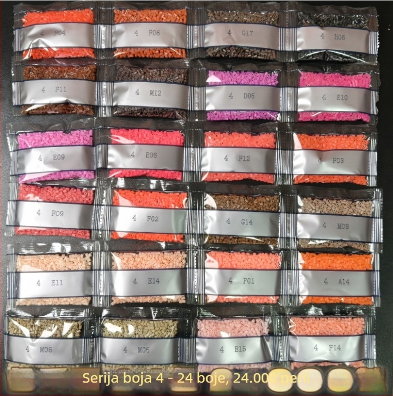 Fused Bean dopunski paket – DIY plosna puzzle igračka, plastika, uzrast 7–14 godina